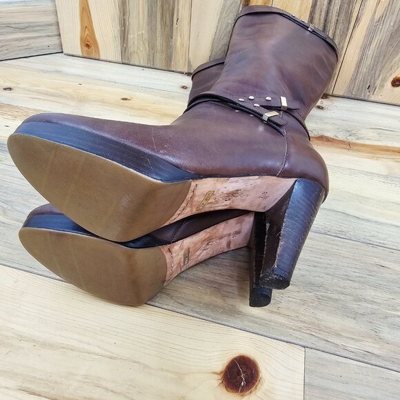 Cole Haan “Nike Air” Cara Tall Boot Chestnut Brown Size 7.5 - Picture 7 of 7